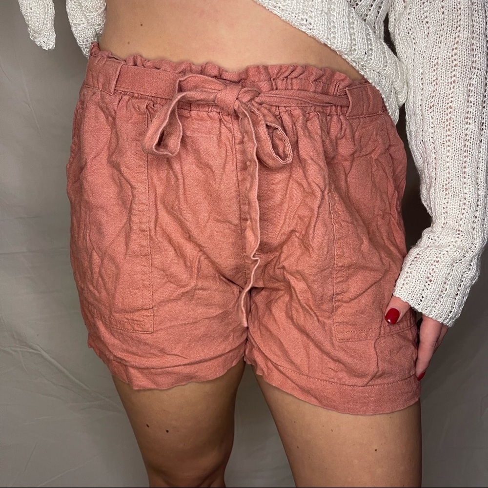 🤍 pink flowy shorts 🤍